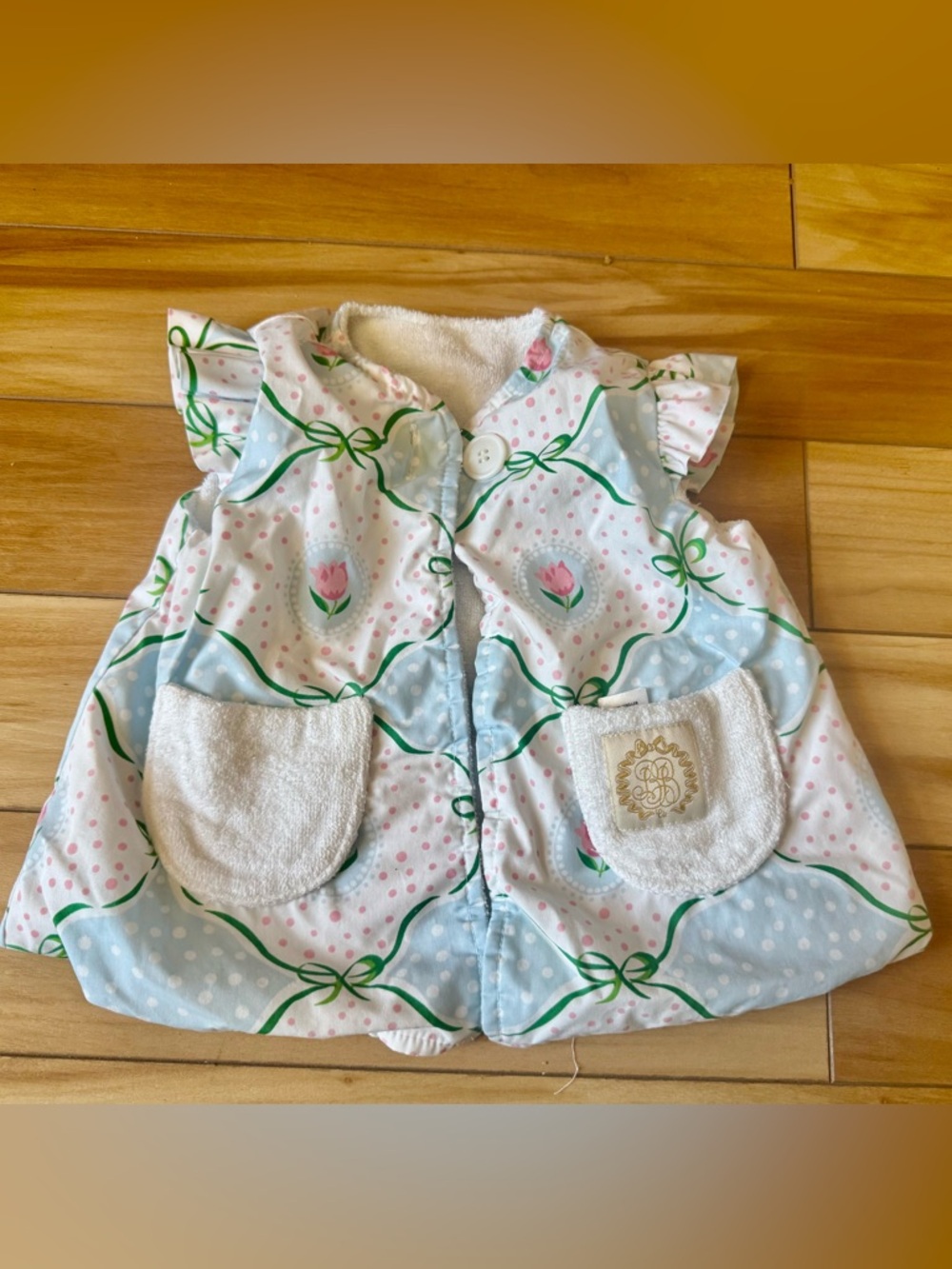 The Beaufort Bonnet Company Toddler Blue, Pink & Green Floral Swim Coverup